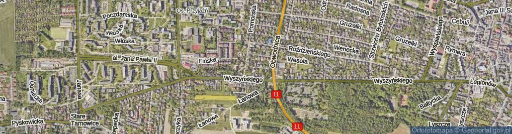 Zdjęcie satelitarne Orla ul.